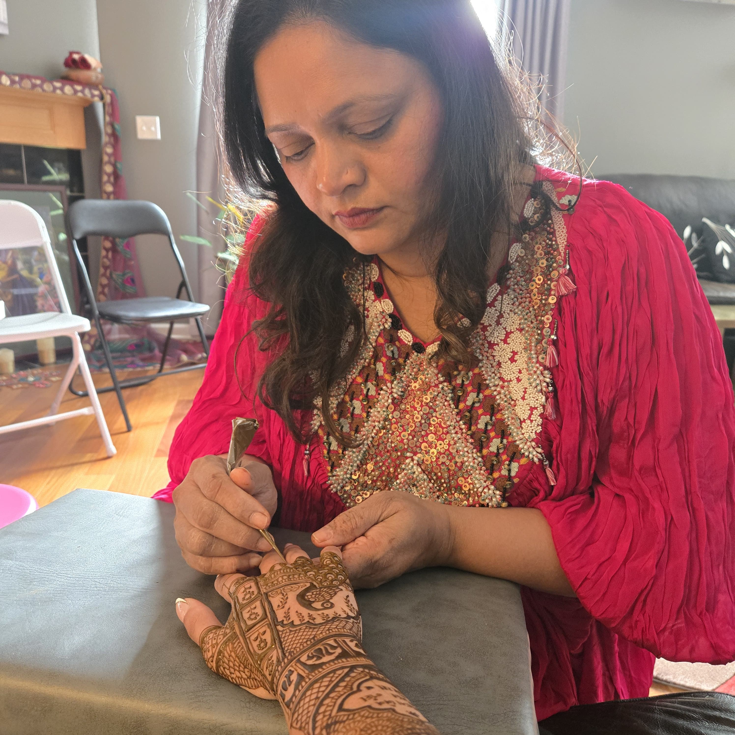 Inside the Akruti Art Inc studio